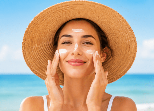 Receive a free wide brim hat with purchase of 2 EltaMD products!